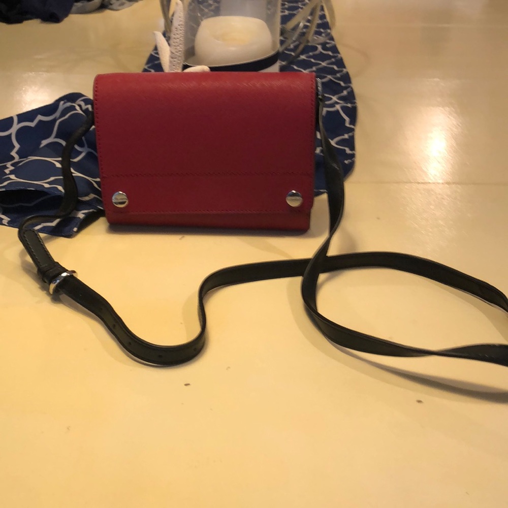 Calvin Klein Red and Black Crossbody